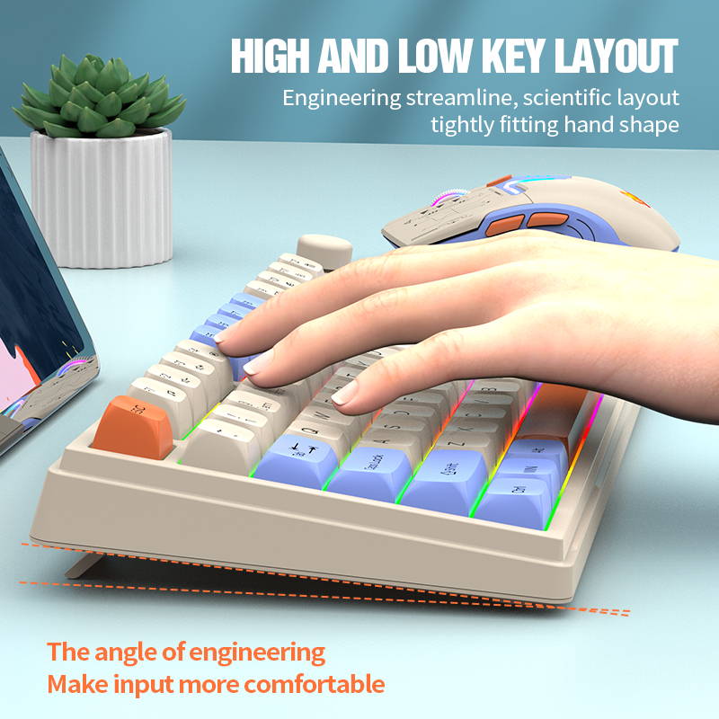 Dual-Mode 2.4G Bluetooth Wirel - đánh giá và giá Gaming Keyboard Ergonomic