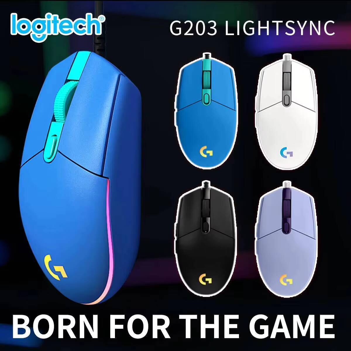 Logitech G203 LIGHTSYNC Mouse  - đánh giá và giá Logitech Mouse G203