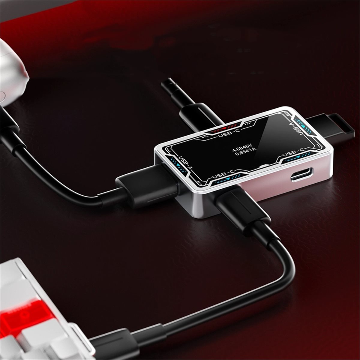 Gaming USB HUB 8K High Speed T - đánh giá và giá Gaming Keyboard Splitter