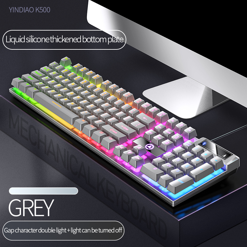 104 Keys Gaming Keyboard Wired - đánh giá và giá Keyboard Gaming Blue Switch