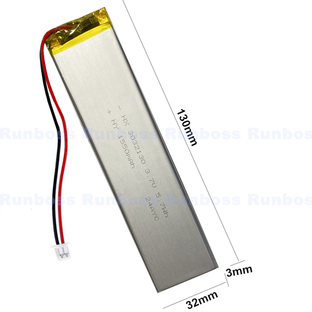 3032130 3.7V 1550mAh 1.25mm Co - đánh giá và giá Gaming Keyboard Tester