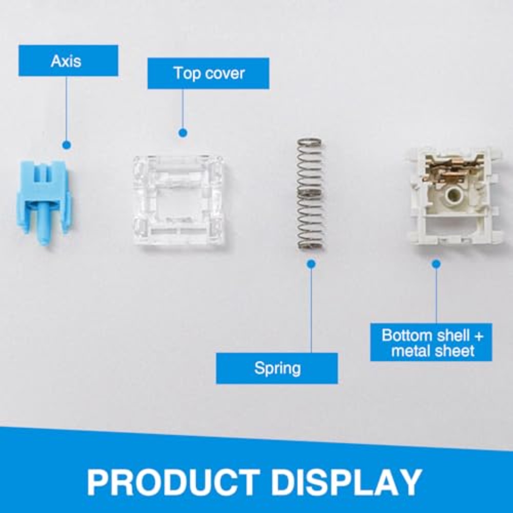 108PCS Blue Tactile Mechanical - đánh giá và giá Keyboard Gaming Blue Switch