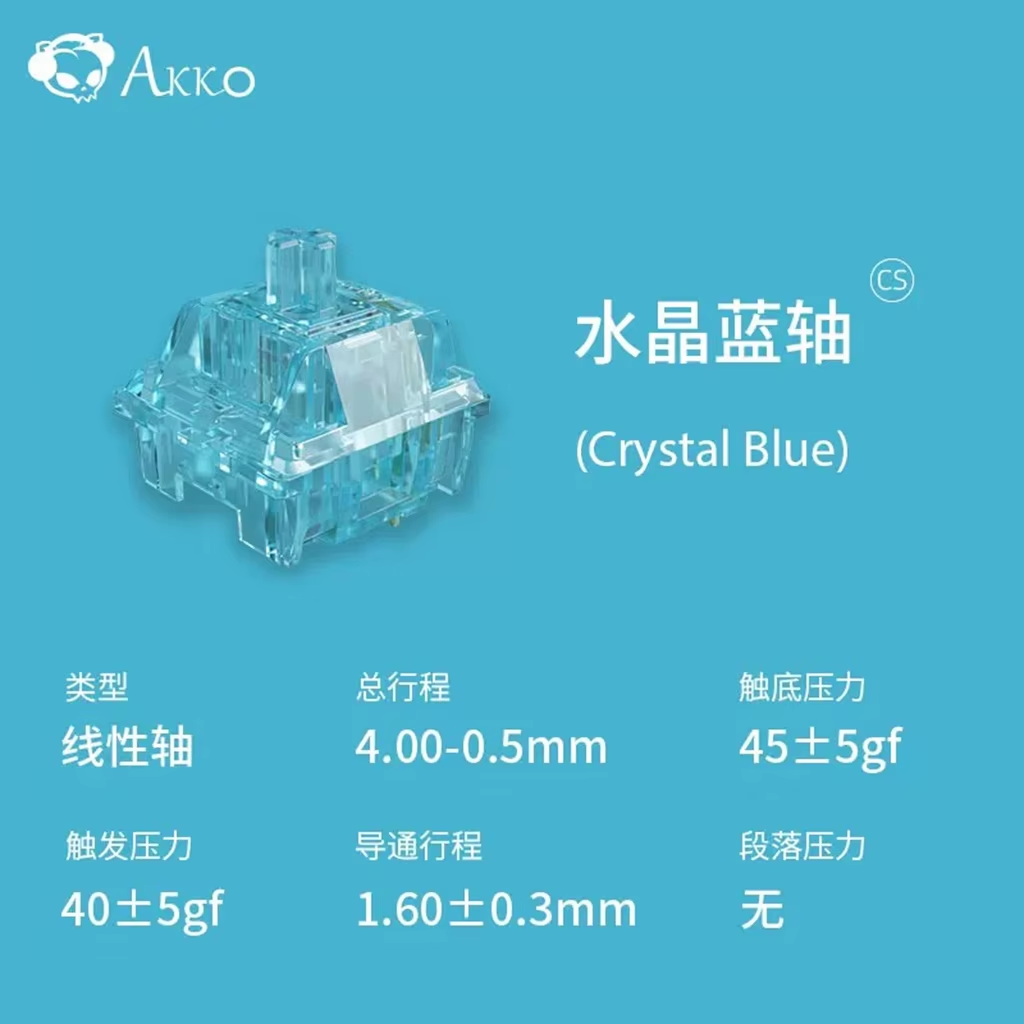 Akko Crystal V3 Switch Wine Re - đánh giá và giá Keyboard Gaming Blue Switch